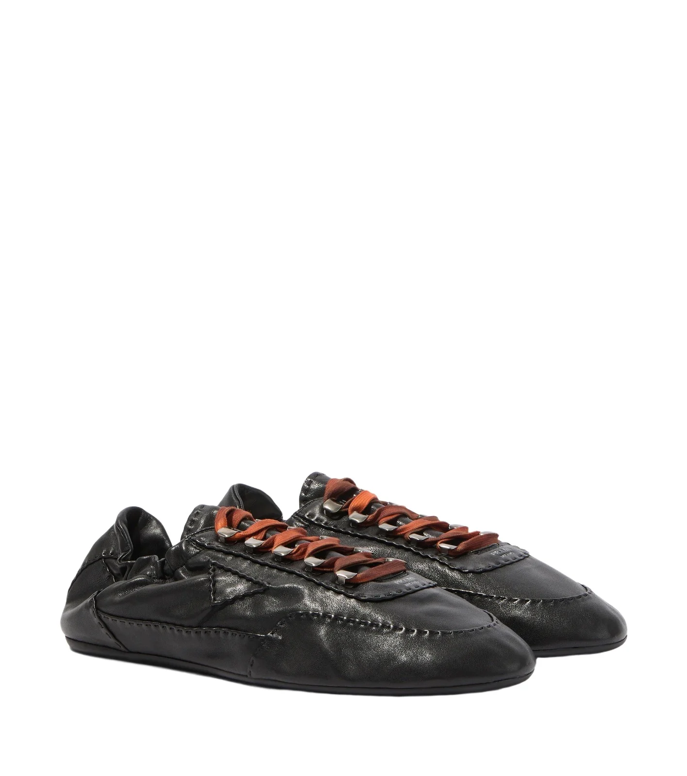 Prada Collapse leather sneakers