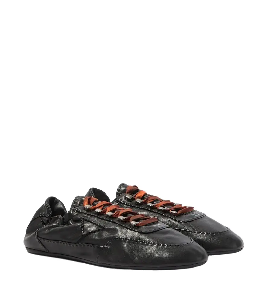 Prada Collapse leather sneakers