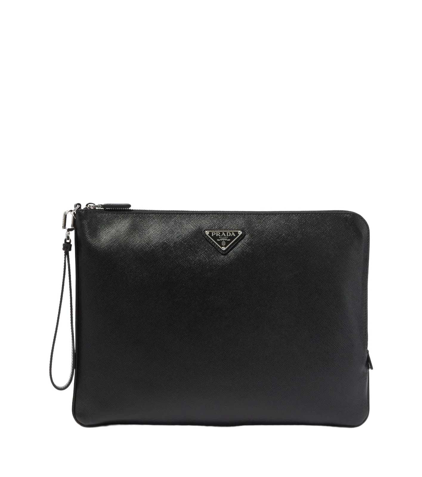 Saffiano leather pouch