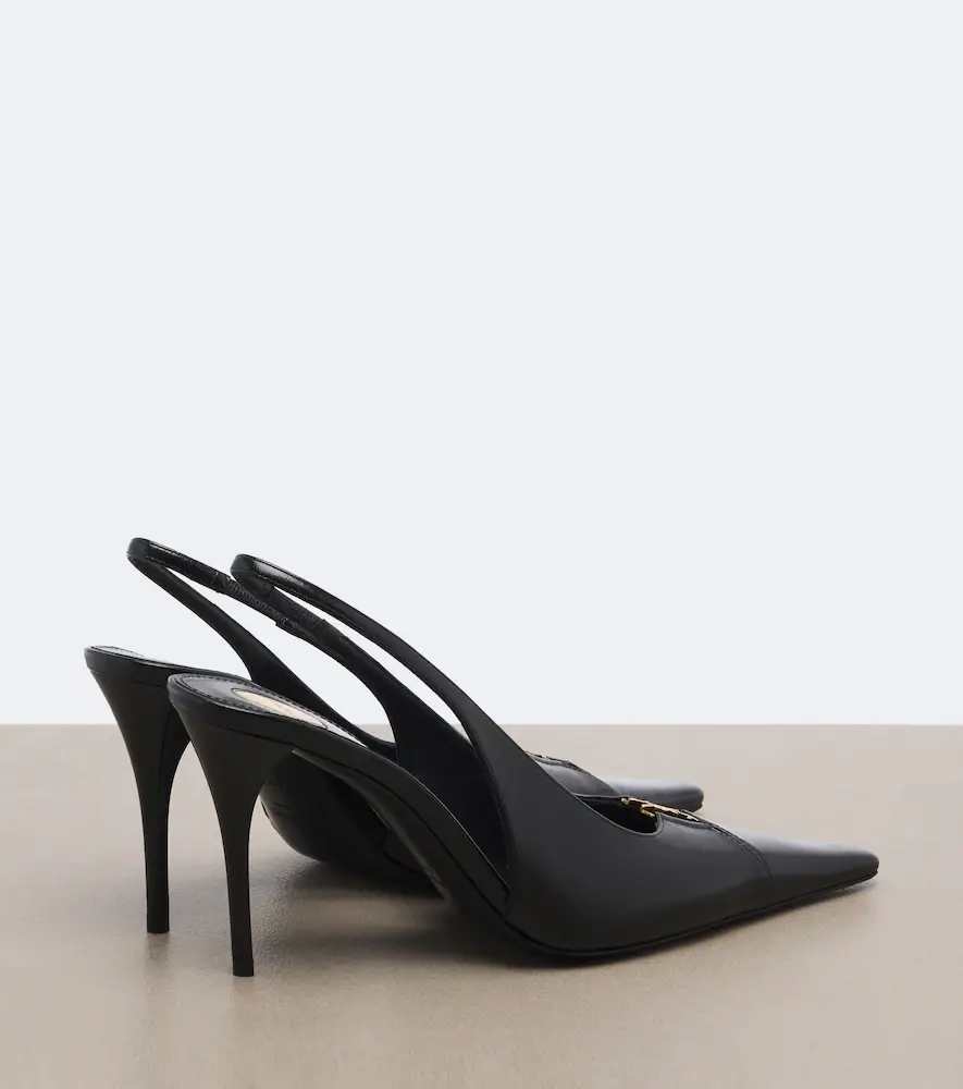 Saint Laurent Cassandre leather slingback pumps | Thumbnail 2 Saint Laurent Cassandre leather slingback pumps | Thumbnail 2