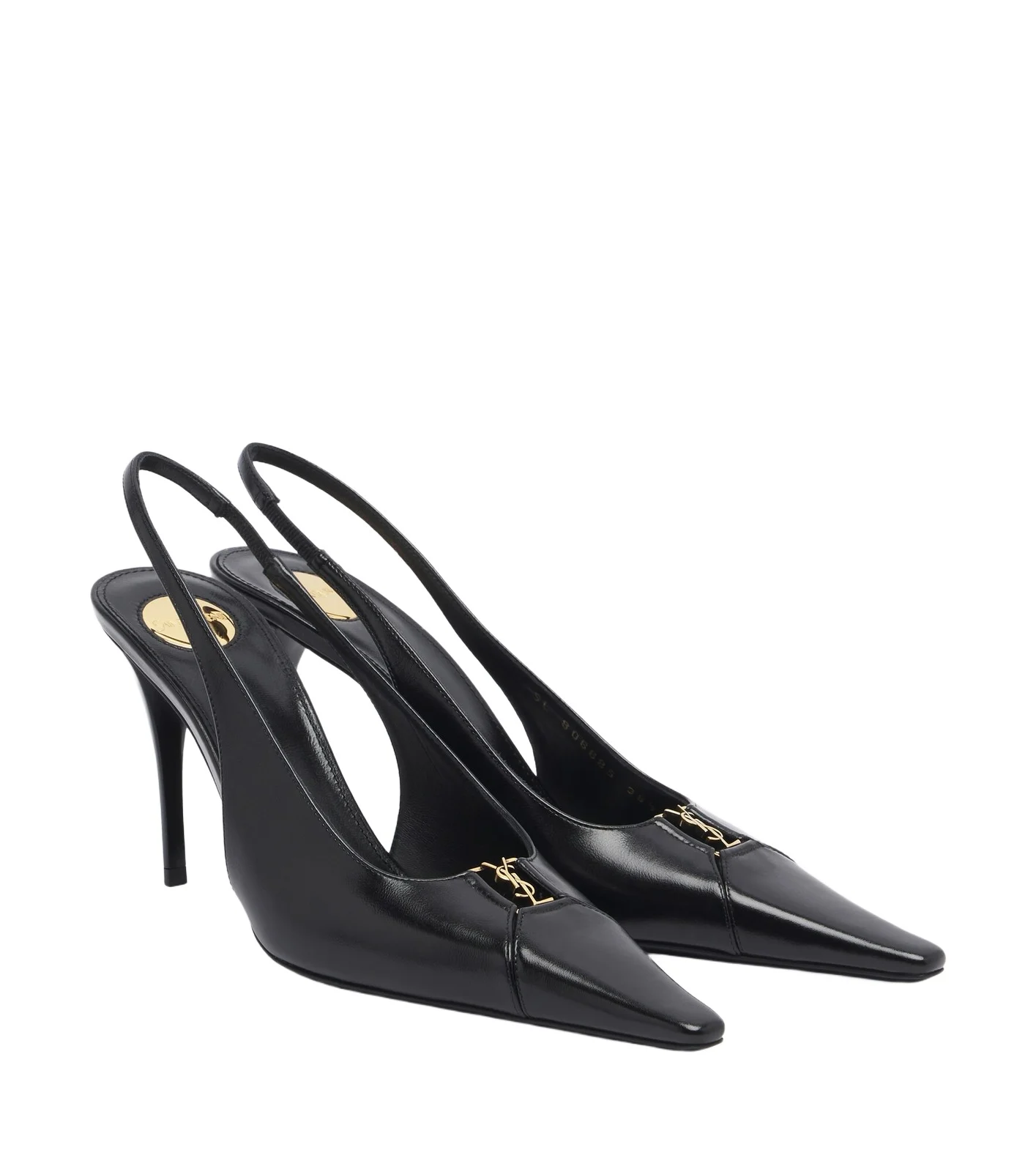 Saint Laurent Cassandre leather slingback pumps