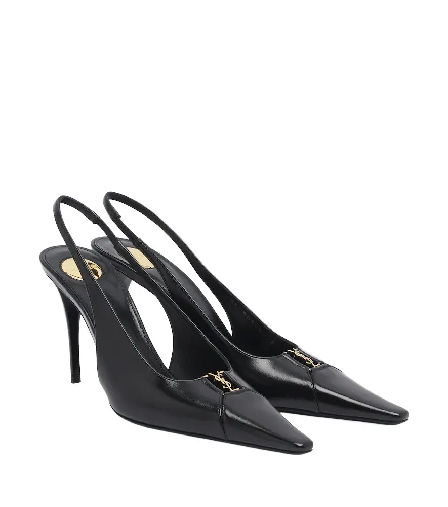 Cassandre leather slingback pumps