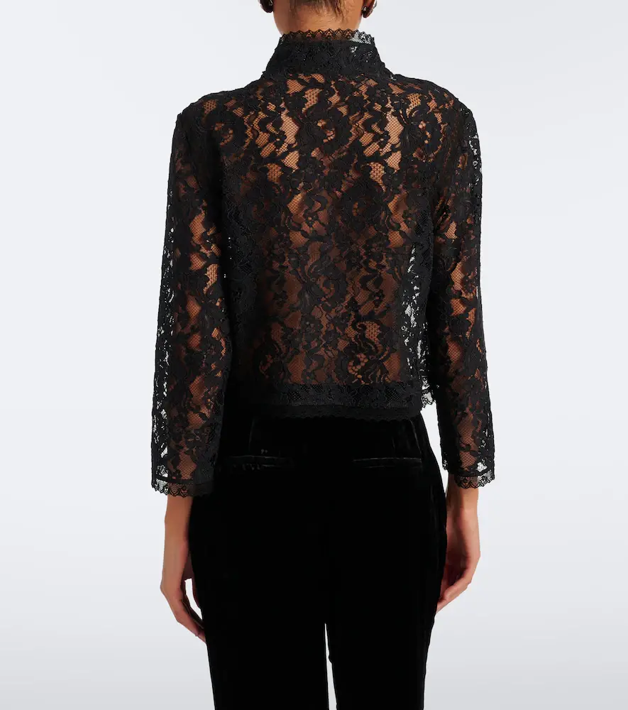 Frame Salon sheer lace top | Thumbnail 2 Frame Salon sheer lace top | Thumbnail 2