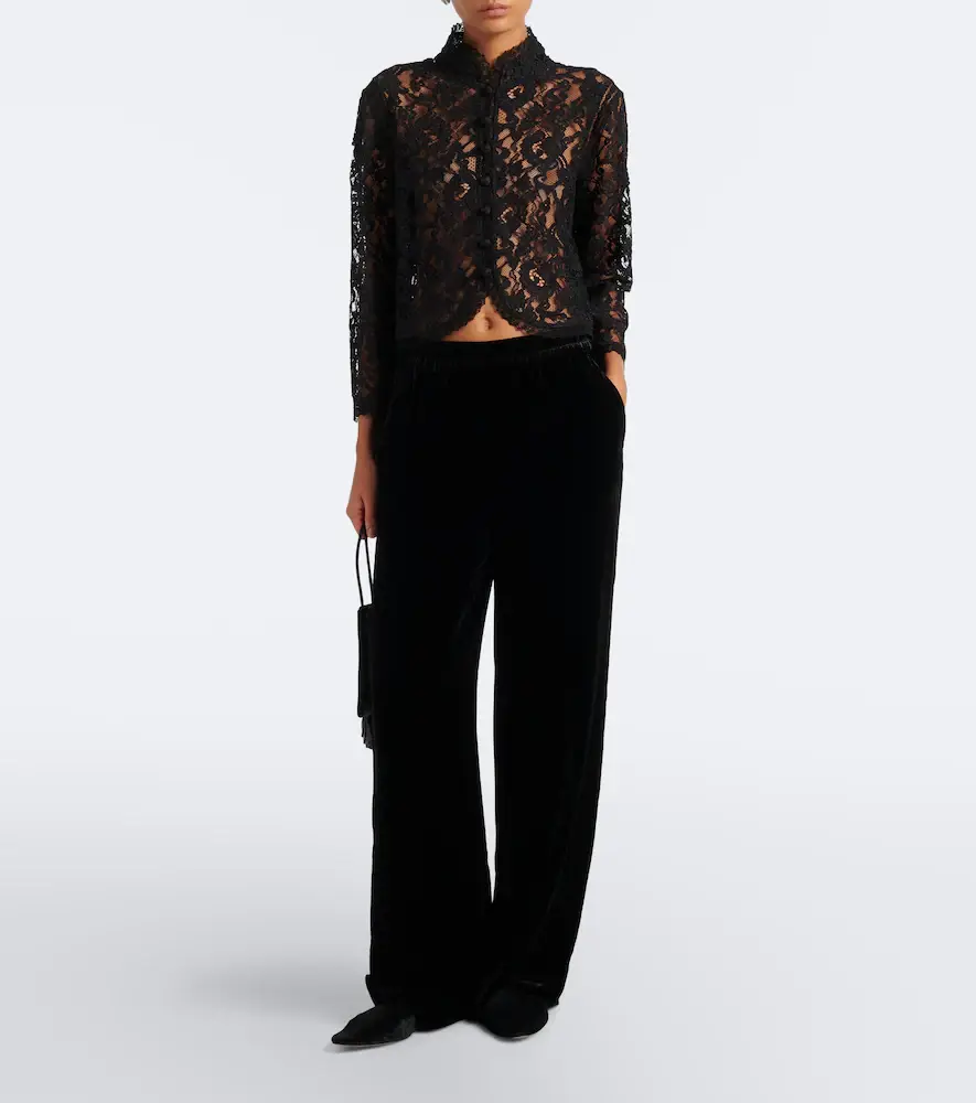 Frame Salon sheer lace top | Thumbnail 4 Frame Salon sheer lace top | Thumbnail 4
