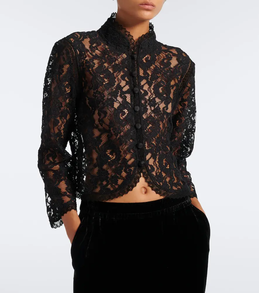 Frame Salon sheer lace top | Thumbnail 5 Frame Salon sheer lace top | Thumbnail 5