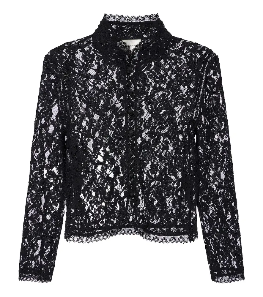 Salon sheer lace top Salon sheer lace top