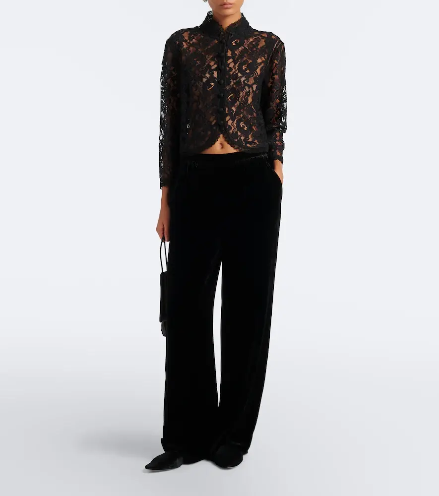 Frame Plaza velvet straight pants | Thumbnail 3 Frame Plaza velvet straight pants | Thumbnail 3