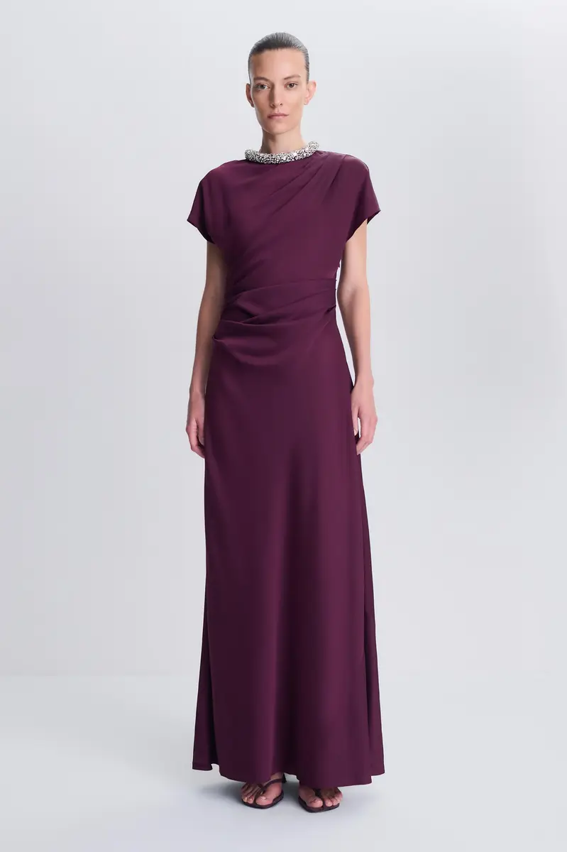 Simkhai Eliza Satin Gown | Thumbnail 2 Simkhai Eliza Satin Gown | Thumbnail 2