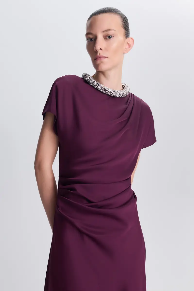 Simkhai Eliza Satin Gown | Thumbnail 3 Simkhai Eliza Satin Gown | Thumbnail 3