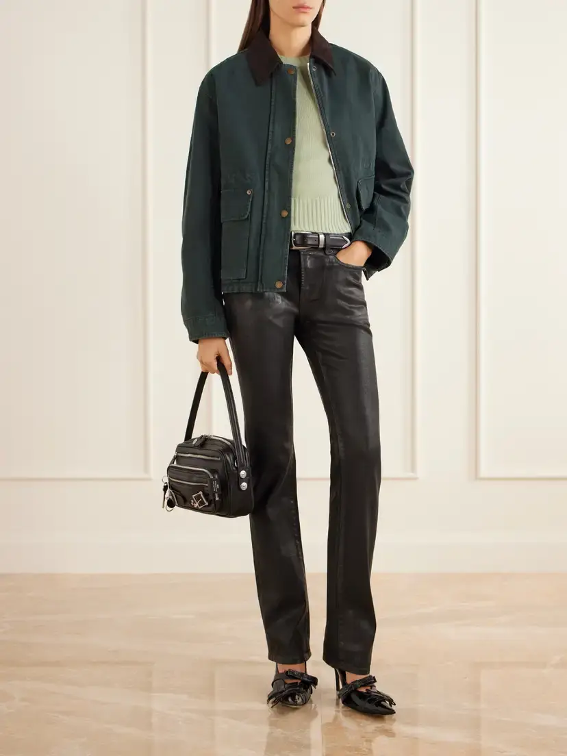 Acne Studios Suede-trimmed Duck Cotton-canvas Jacket | Thumbnail 2