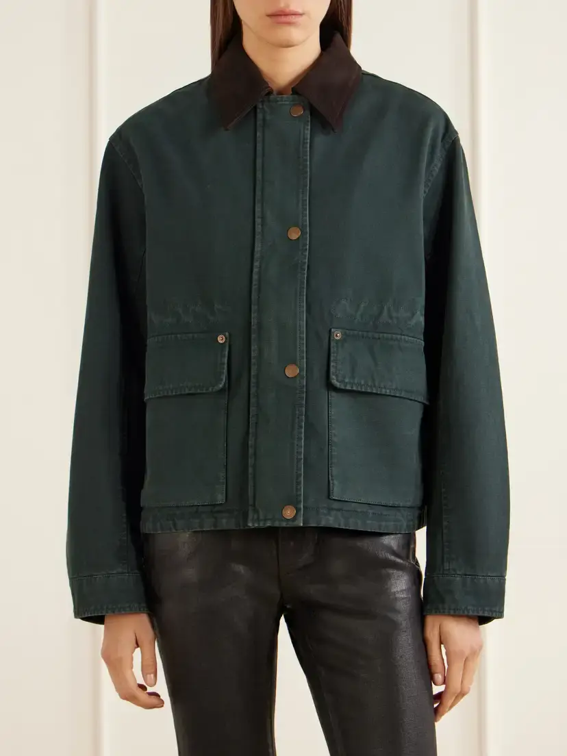 Acne Studios Suede-trimmed Duck Cotton-canvas Jacket | Thumbnail 3