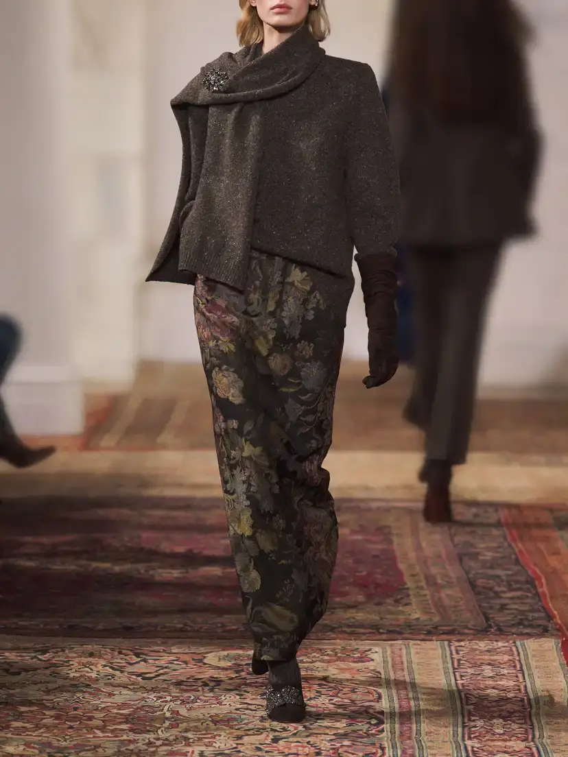 Ralph Lauren Collection Mottled Cashmere Sweater | Thumbnail 6 Ralph Lauren Collection Mottled Cashmere Sweater | Thumbnail 6
