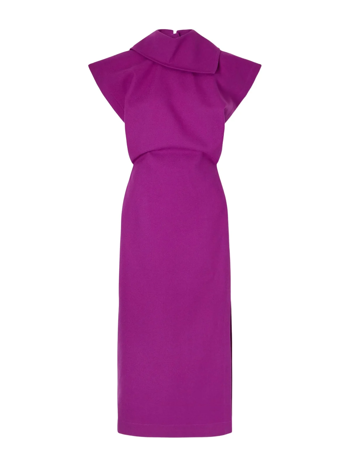 Issey Miyake Calligraph Layered Worsted-wool Maxi Dress