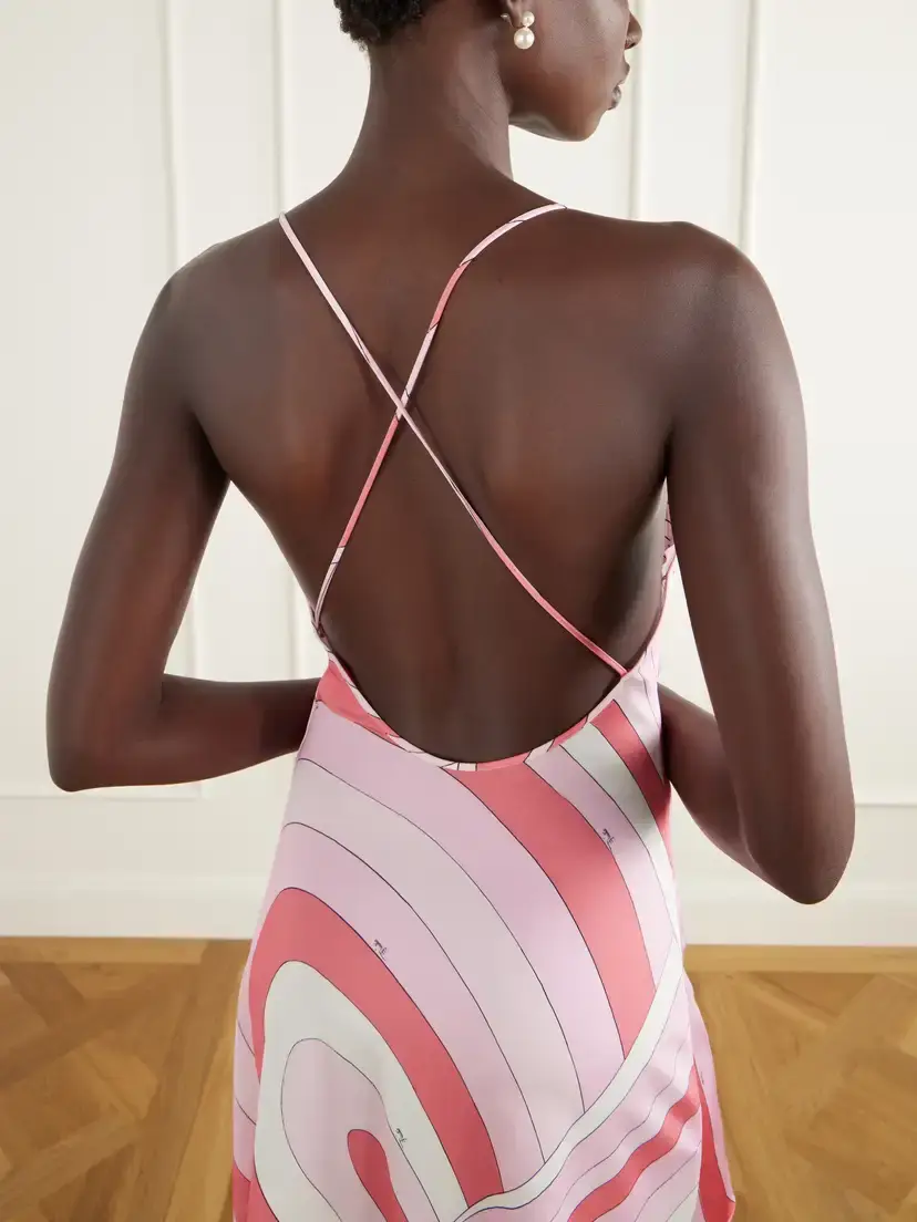 PUCCI Printed Satin Mini Dress | Thumbnail 4 PUCCI Printed Satin Mini Dress | Thumbnail 4