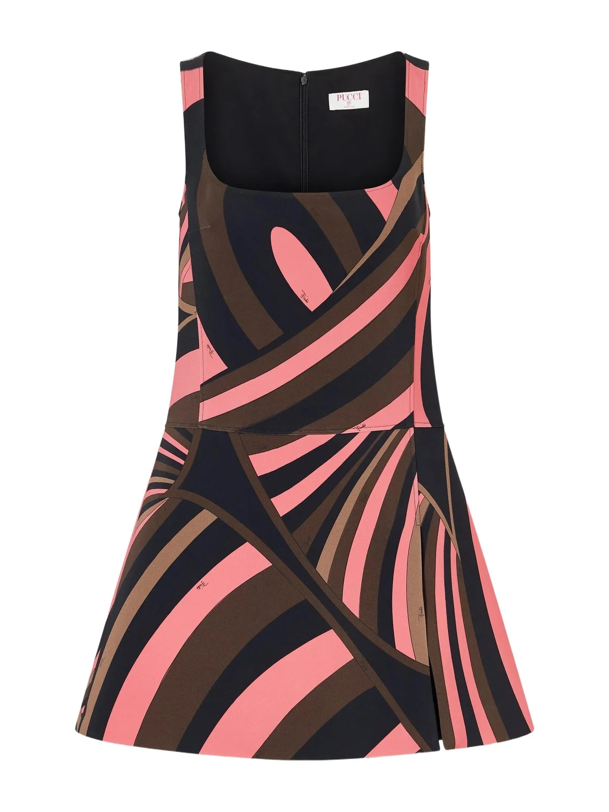 Printed Cady Mini Dress Printed Cady Mini Dress