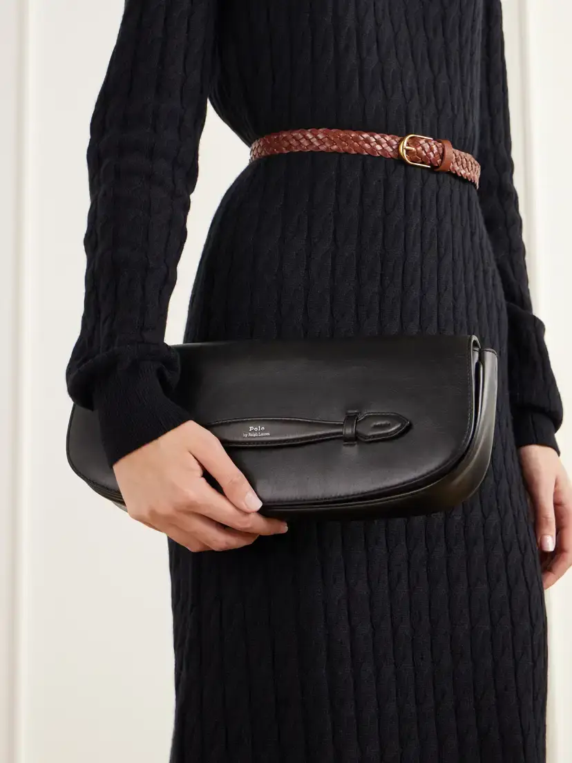 Polo Ralph Lauren Textured-leather Clutch | Thumbnail 2