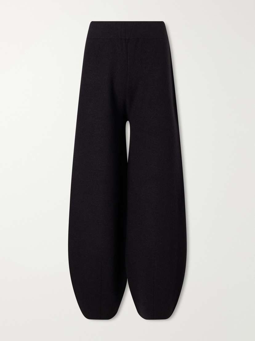 Lauren Manoogian Merino Wool, Alpaca And Pima Cotton-blend Knitted Tapered Pants