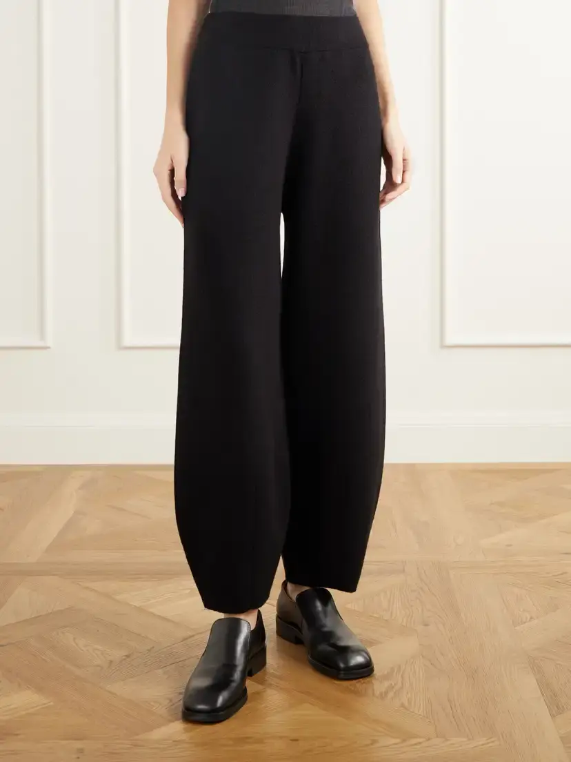 Lauren Manoogian Merino Wool, Alpaca And Pima Cotton-blend Knitted Tapered Pants | Thumbnail 3 Lauren Manoogian Merino Wool, Alpaca And Pima Cotton-blend Knitted Tapered Pants | Thumbnail 3