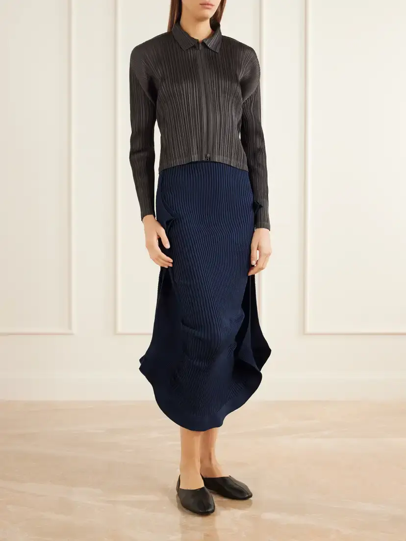 Pleats Please Issey Miyake Plissé Satin Jacket | Thumbnail 2 Pleats Please Issey Miyake Plissé Satin Jacket | Thumbnail 2