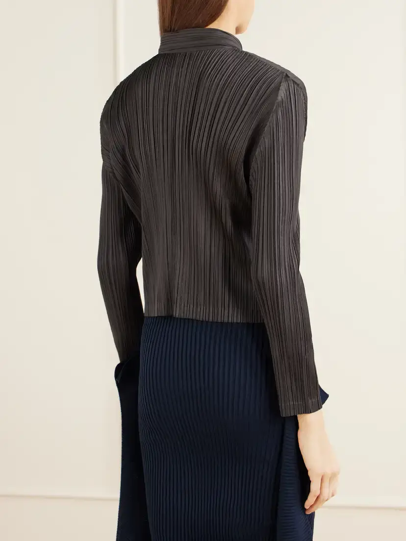 Pleats Please Issey Miyake Plissé Satin Jacket | Thumbnail 3 Pleats Please Issey Miyake Plissé Satin Jacket | Thumbnail 3