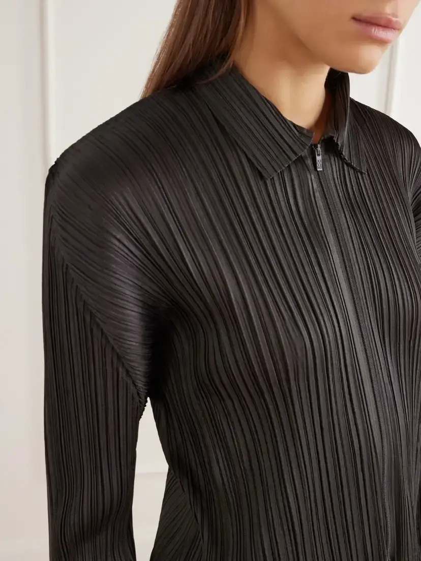 Pleats Please Issey Miyake Plissé Satin Jacket | Thumbnail 4 Pleats Please Issey Miyake Plissé Satin Jacket | Thumbnail 4