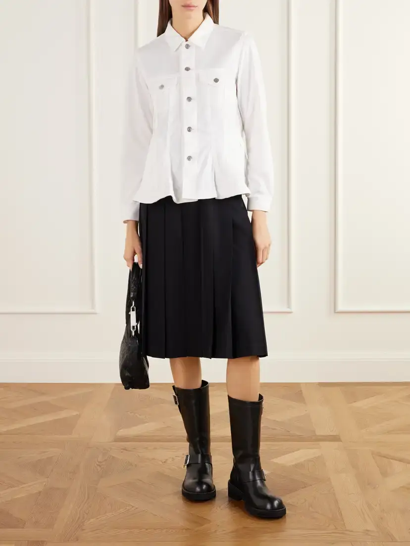 Comme des Garçons Comme des Garçons Peplum Jersey Jacket | Thumbnail 2 Comme des Garçons Comme des Garçons Peplum Jersey Jacket | Thumbnail 2