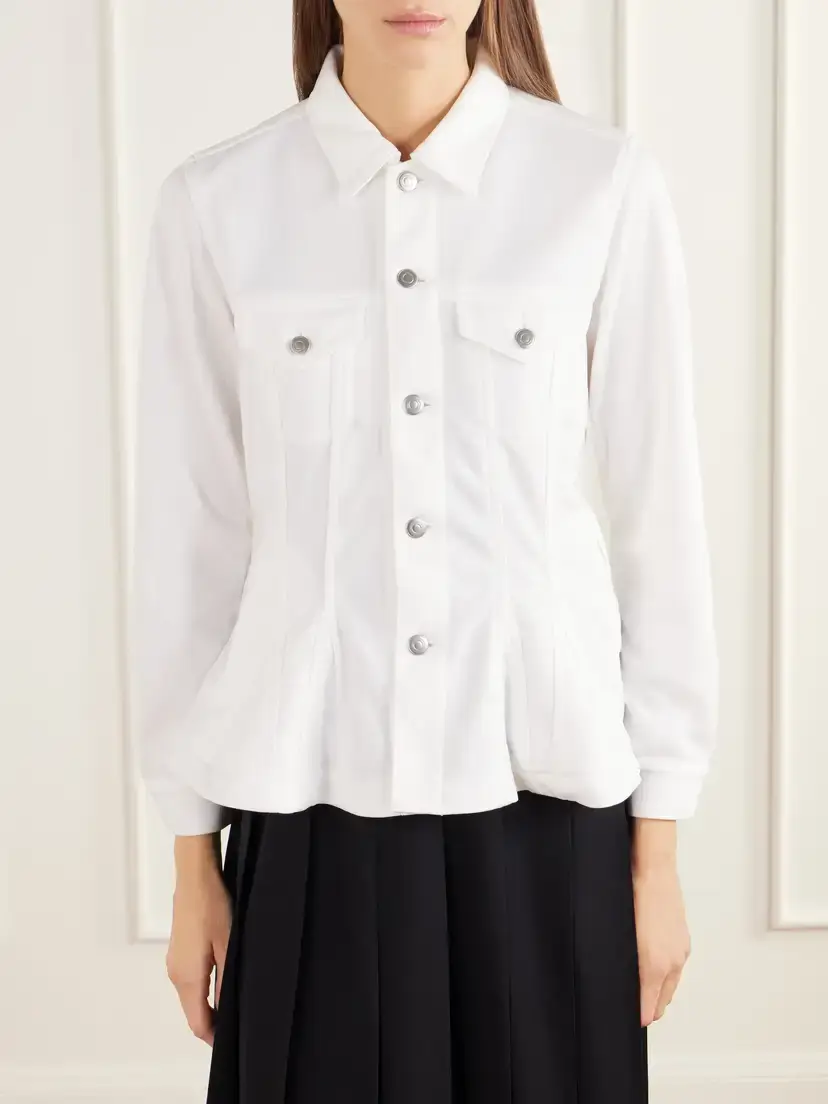 Comme des Garçons Comme des Garçons Peplum Jersey Jacket | Thumbnail 3 Comme des Garçons Comme des Garçons Peplum Jersey Jacket | Thumbnail 3