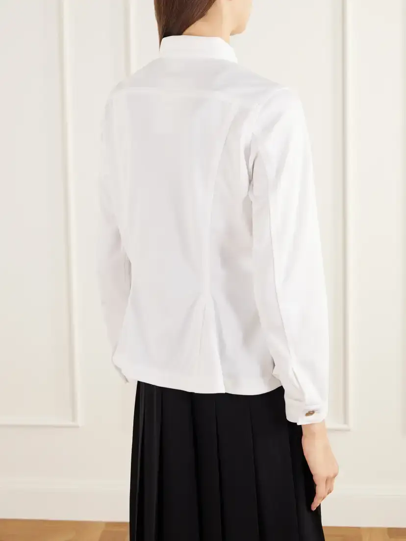 Comme des Garçons Comme des Garçons Peplum Jersey Jacket | Thumbnail 4 Comme des Garçons Comme des Garçons Peplum Jersey Jacket | Thumbnail 4