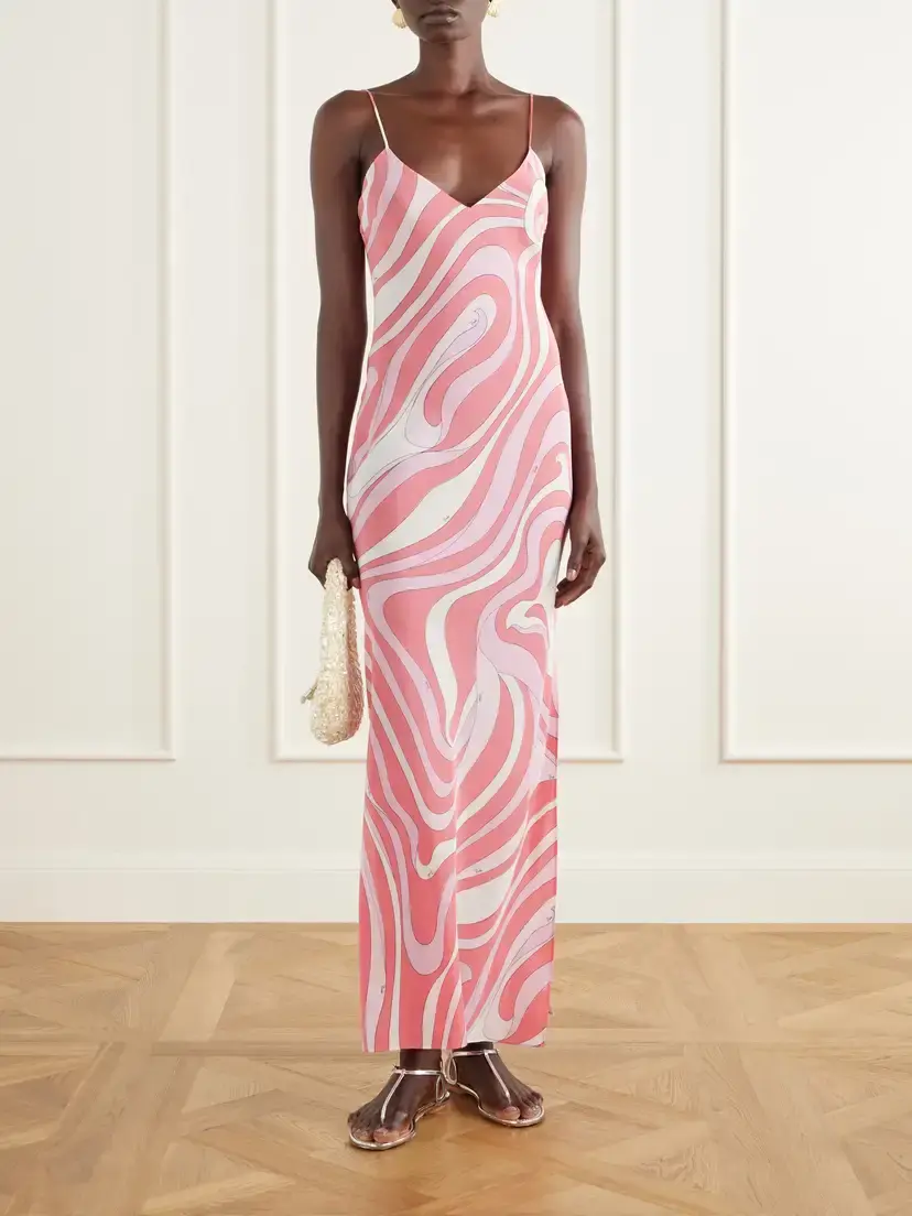 PUCCI Printed Silk-twill Maxi Dress | Thumbnail 2 PUCCI Printed Silk-twill Maxi Dress | Thumbnail 2