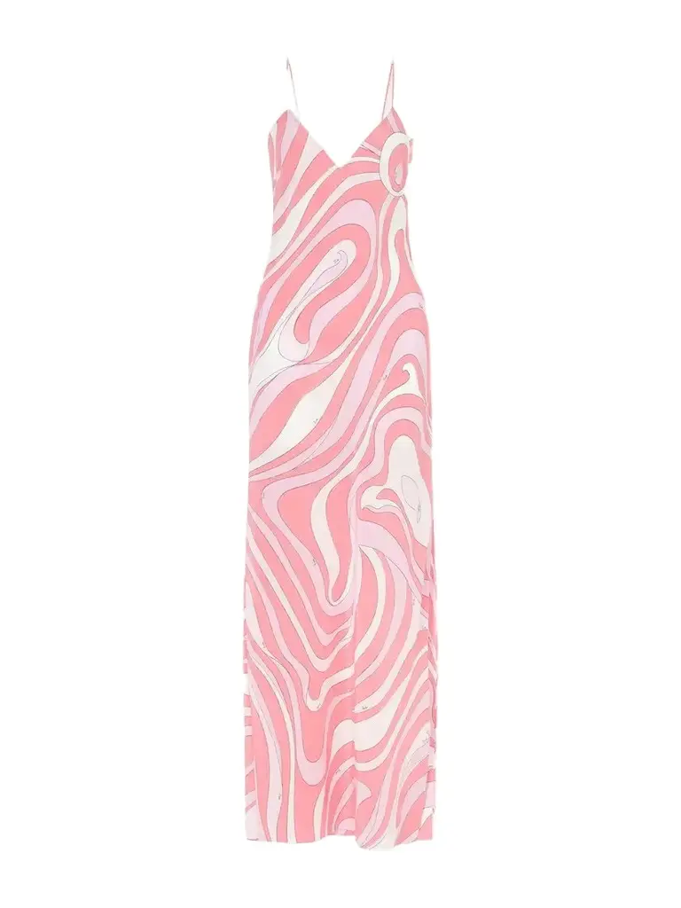 Printed Silk-twill Maxi Dress