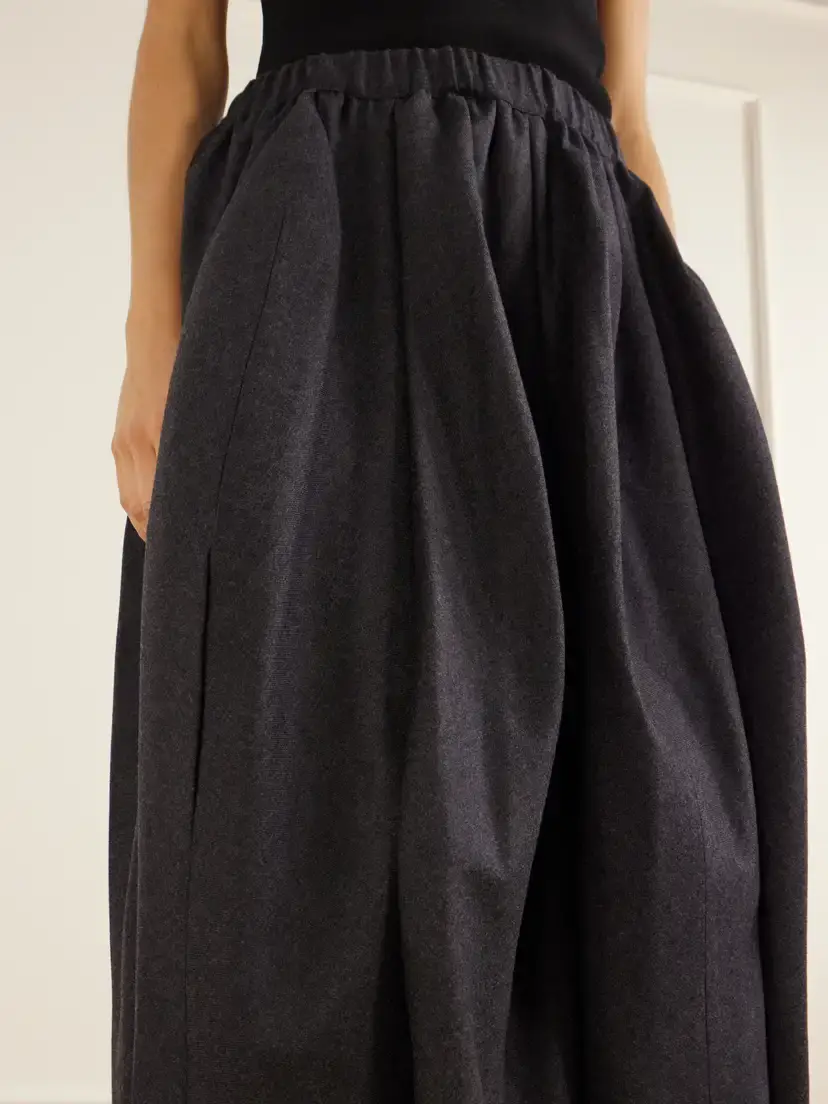 Comme des Garçons Comme des Garçons Paneled Wool-twill Midi Skirt | Thumbnail 5 Comme des Garçons Comme des Garçons Paneled Wool-twill Midi Skirt | Thumbnail 5