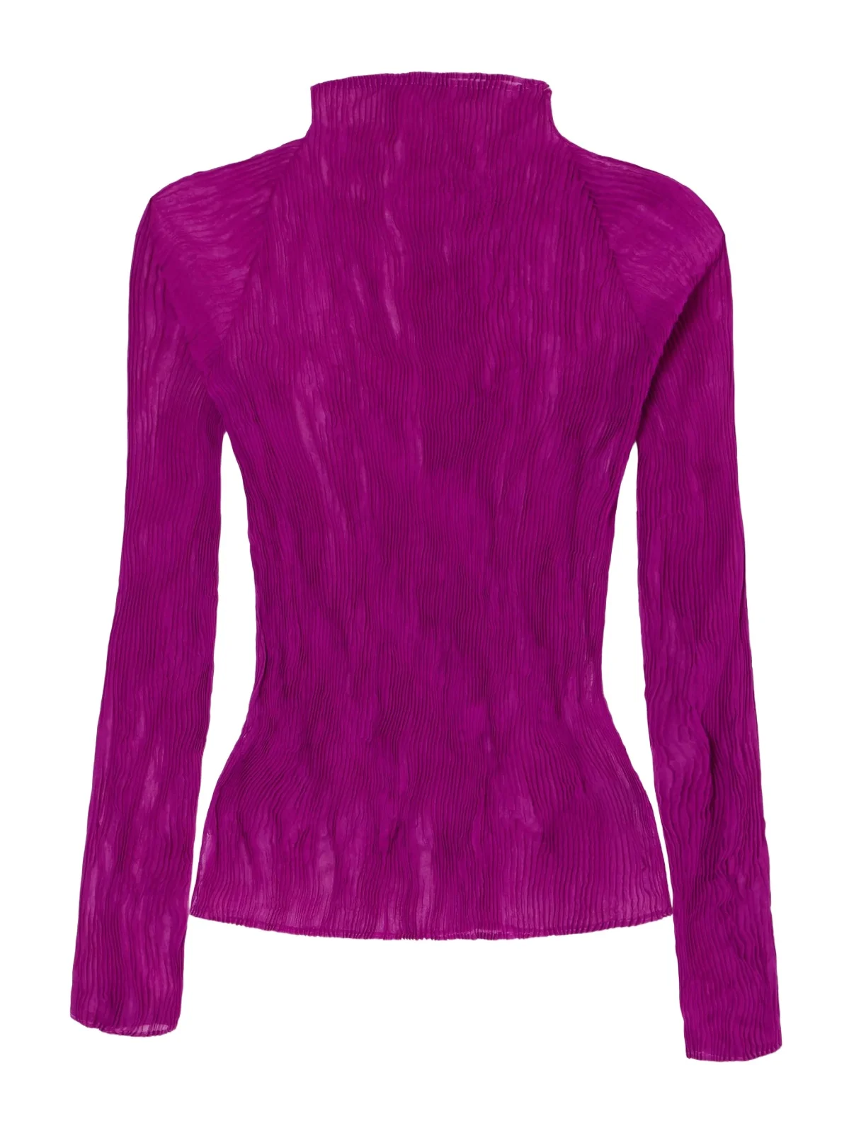 Issey Miyake Twist Plissé-chiffon Top