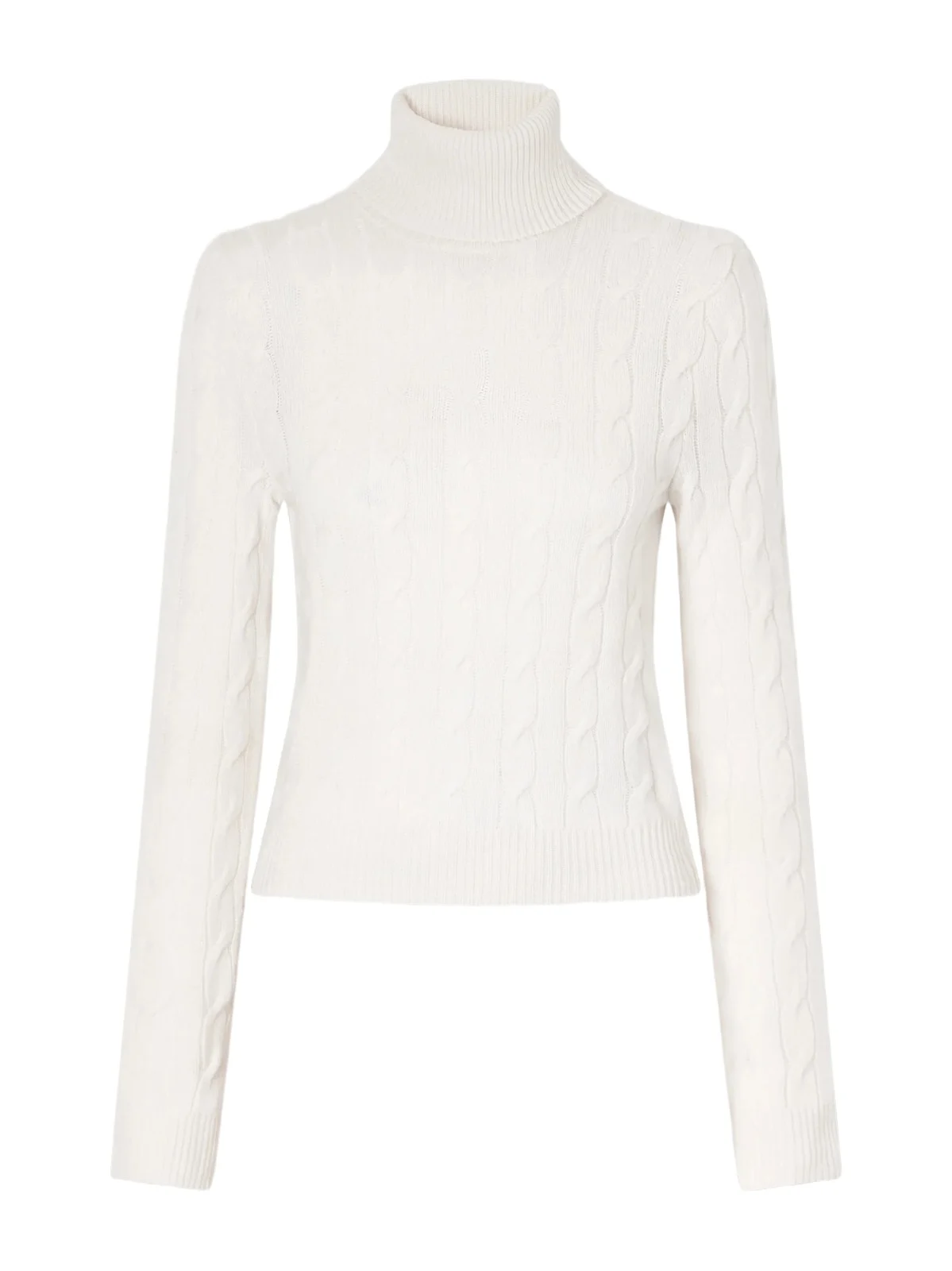 Turtleneck Cable-knit Cashmere Sweater Turtleneck Cable-knit Cashmere Sweater