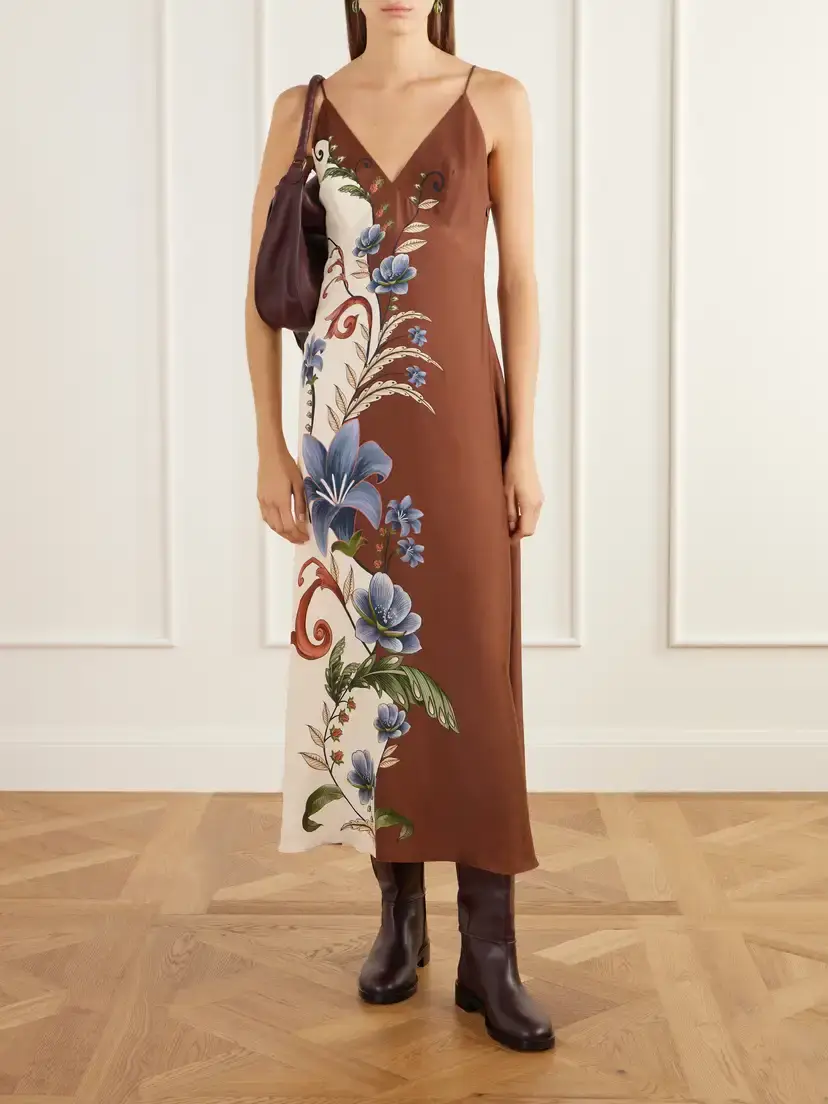 Farm Rio Millena Printed Gabardine Maxi Dress | Thumbnail 2