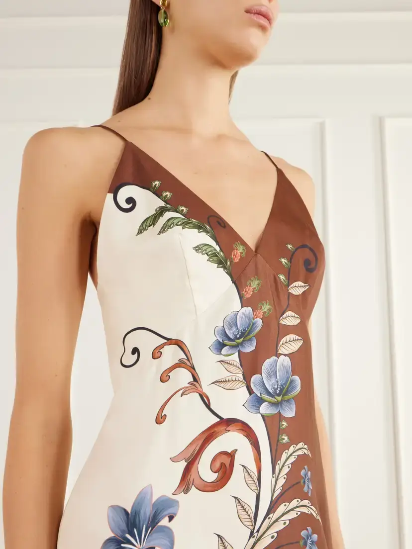 Farm Rio Millena Printed Gabardine Maxi Dress | Thumbnail 4
