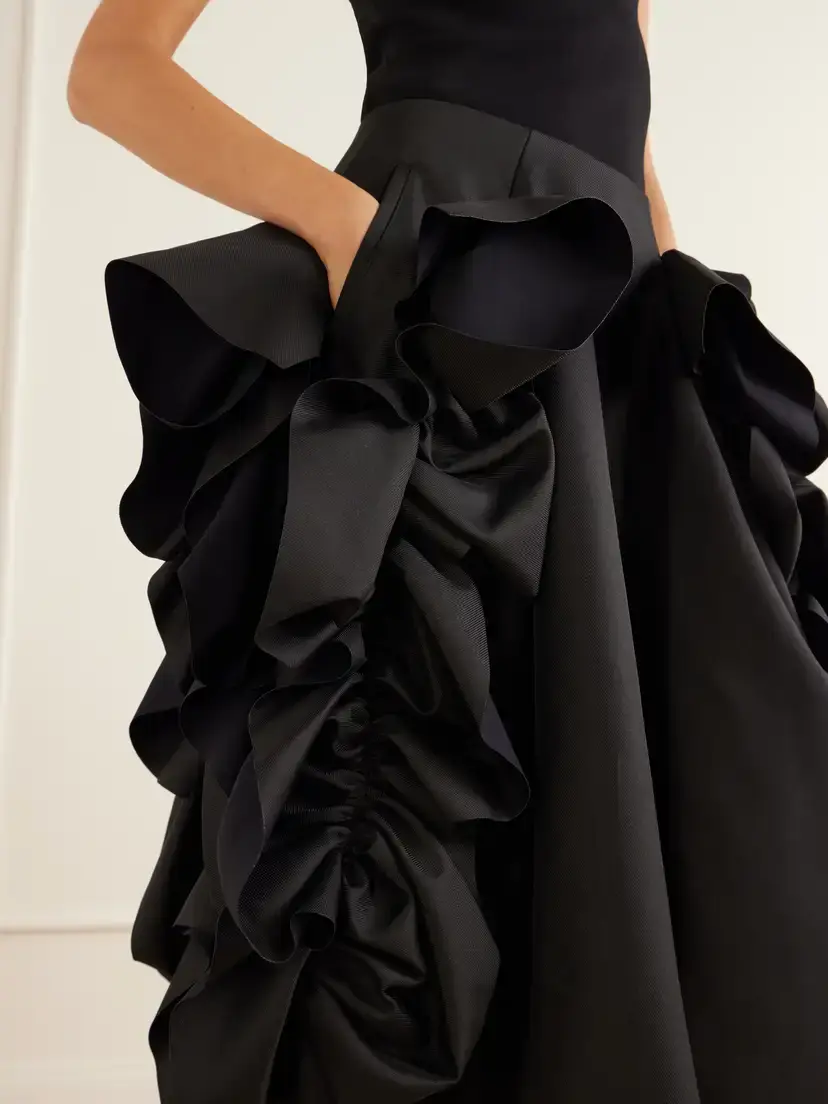 Comme des Garçons Ruffled Drill Midi Skirt | Thumbnail 5 Comme des Garçons Ruffled Drill Midi Skirt | Thumbnail 5