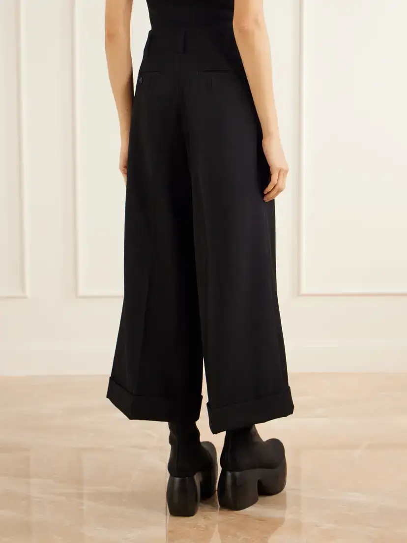 Comme des Garçons Pleated Wool-twill Wide-leg Pants | Thumbnail 4 Comme des Garçons Pleated Wool-twill Wide-leg Pants | Thumbnail 4