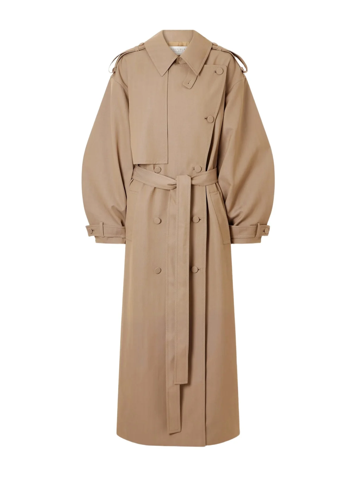 Tellus Double-breasted Virgin Wool Trench Coat Tellus Double-breasted Virgin Wool Trench Coat