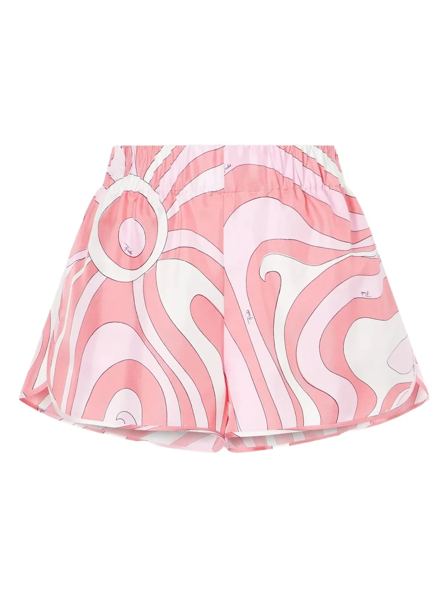 Printed Silk-twill Shorts Printed Silk-twill Shorts