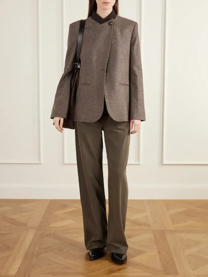 TWP Herringbone Wool And Cashmere-blend Jacket - Gray | Thumbnail 2 TWP Herringbone Wool And Cashmere-blend Jacket - Gray | Thumbnail 2