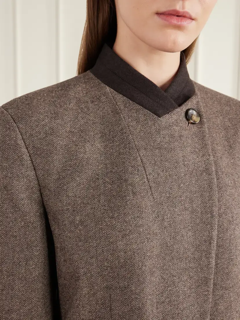 TWP Herringbone Wool And Cashmere-blend Jacket - Gray | Thumbnail 5 TWP Herringbone Wool And Cashmere-blend Jacket - Gray | Thumbnail 5