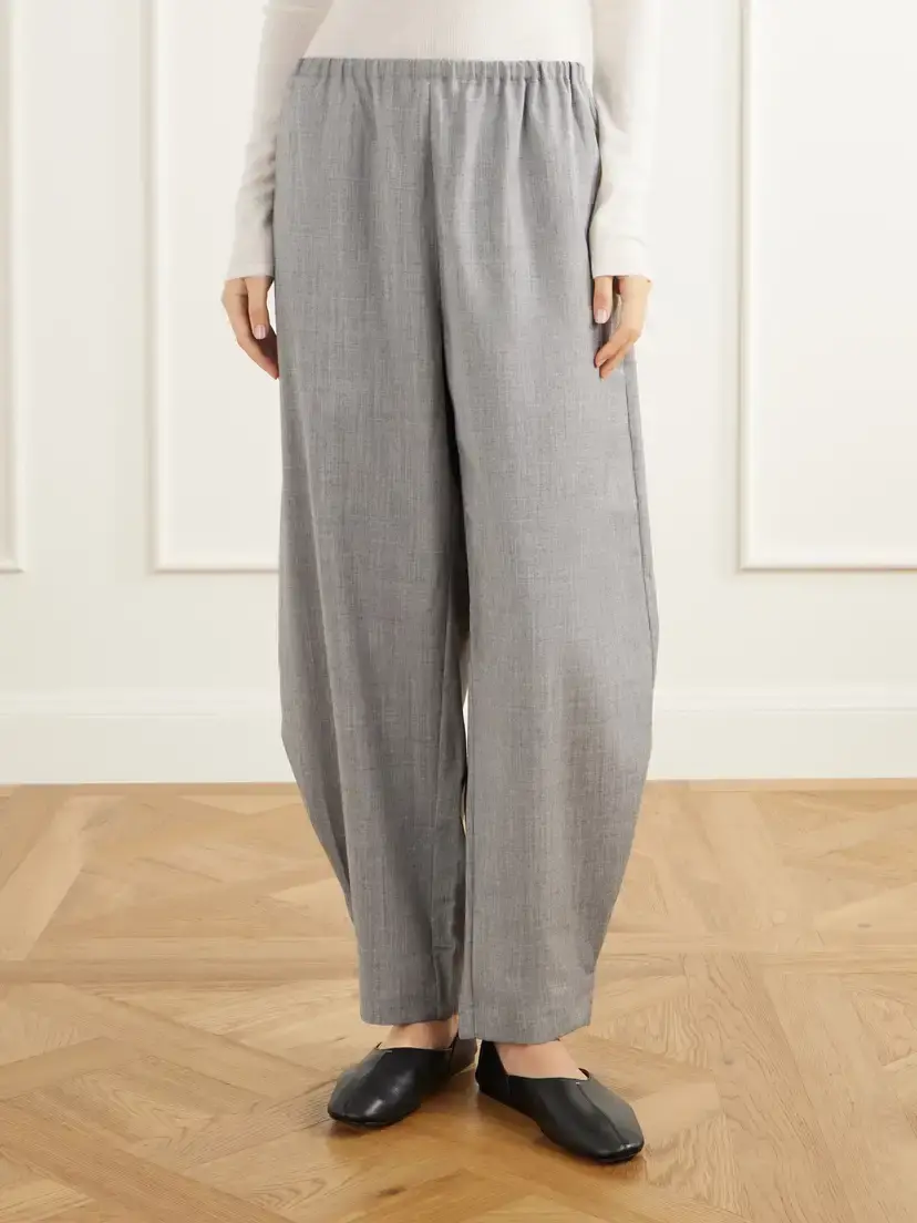 St. Agni Wool-blend Woven Barrel-leg Pants | Thumbnail 3 St. Agni Wool-blend Woven Barrel-leg Pants | Thumbnail 3