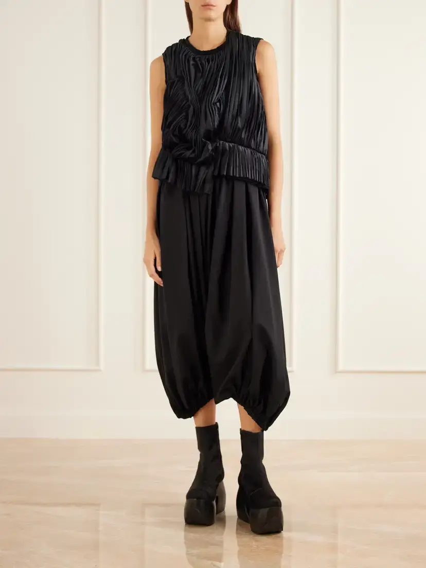 Comme des Garçons Pleated Wool-canvas Wide-leg Pants | Thumbnail 2 Comme des Garçons Pleated Wool-canvas Wide-leg Pants | Thumbnail 2
