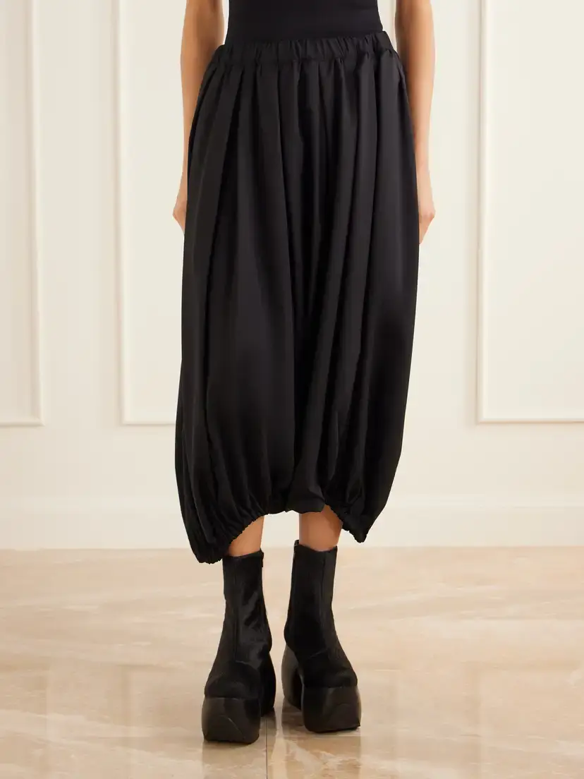 Comme des Garçons Pleated Wool-canvas Wide-leg Pants | Thumbnail 3 Comme des Garçons Pleated Wool-canvas Wide-leg Pants | Thumbnail 3