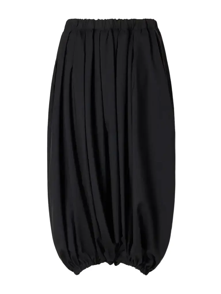 Pleated Wool-canvas Wide-leg Pants Pleated Wool-canvas Wide-leg Pants