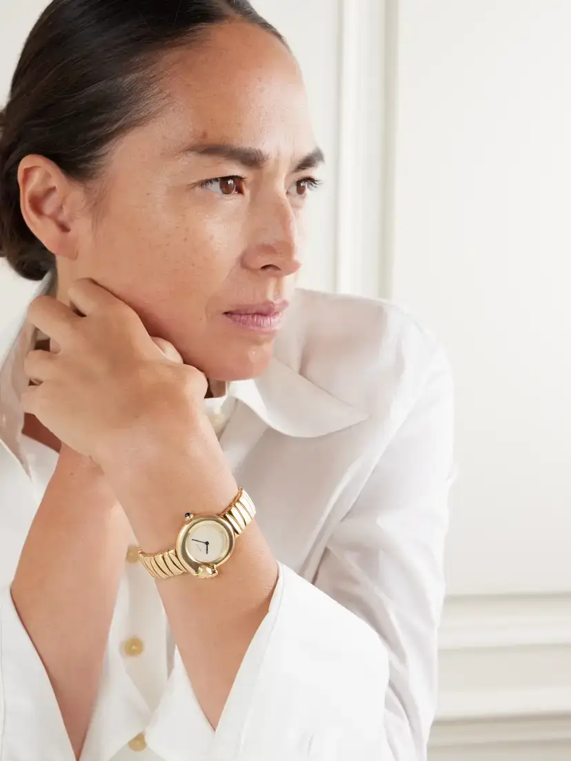 Stephanie Windsor + Cartier Vintage 1990s Panthére Quartz-movement 18-karat Gold Watch, Ref. 1925 (6” Wrist) | Thumbnail 2 Stephanie Windsor + Cartier Vintage 1990s Panthére Quartz-movement 18-karat Gold Watch, Ref. 1925 (6” Wrist) | Thumbnail 2