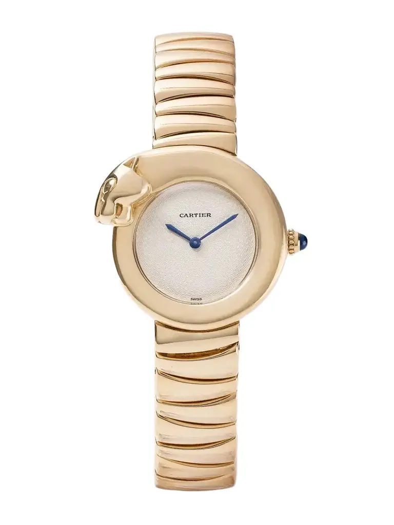 + Cartier Vintage 1990s Panthére Quartz-movement 18-karat Gold Watch, Ref. 1925 (6” Wrist) + Cartier Vintage 1990s Panthére Quartz-movement 18-karat Gold Watch, Ref. 1925 (6” Wrist)