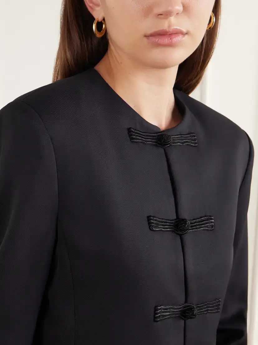 Kallmeyer Tilda Collarless Wool-blend Gabardine Jacket | Thumbnail 4 Kallmeyer Tilda Collarless Wool-blend Gabardine Jacket | Thumbnail 4