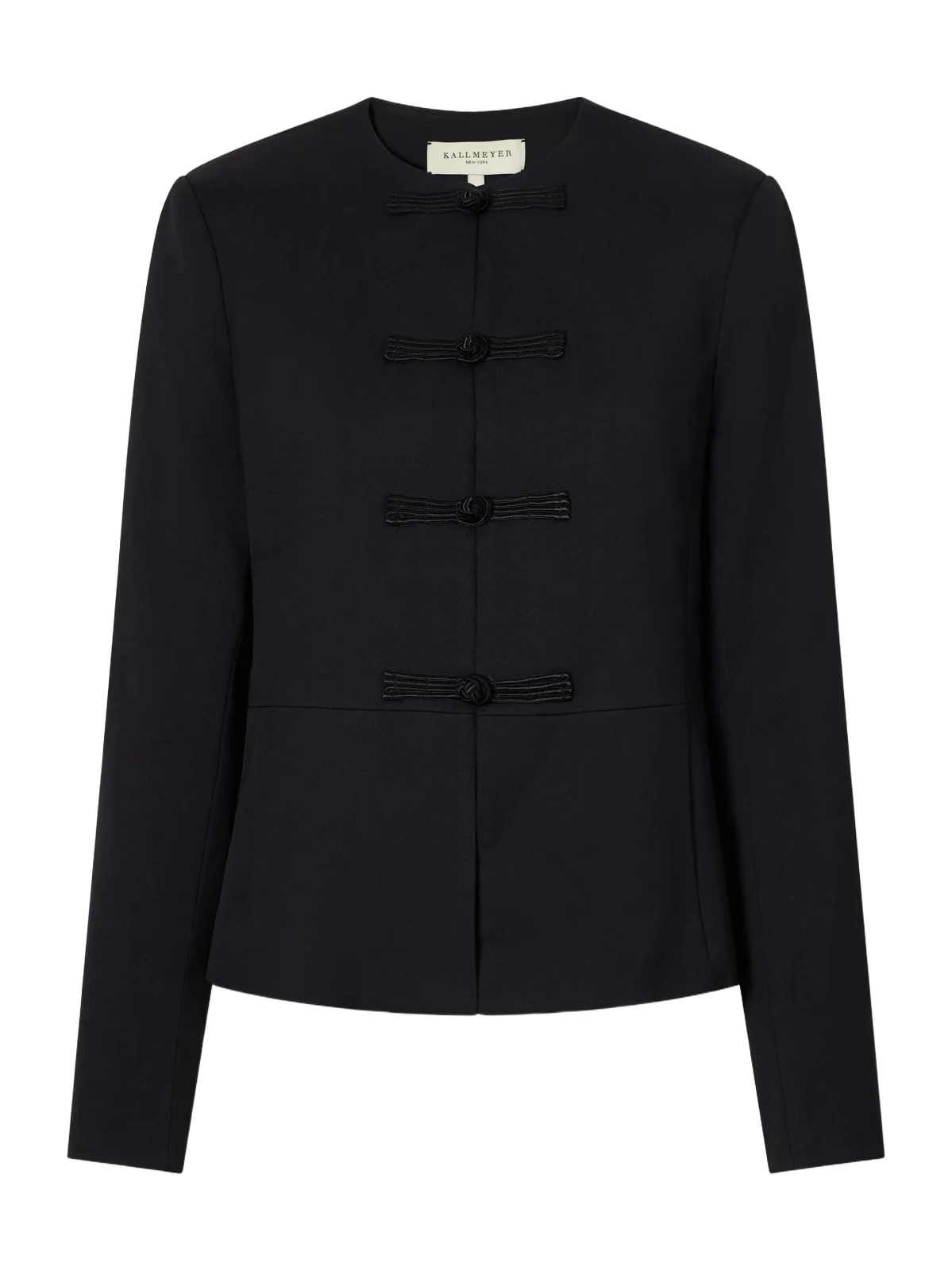 Kallmeyer Tilda Collarless Wool-blend Gabardine Jacket