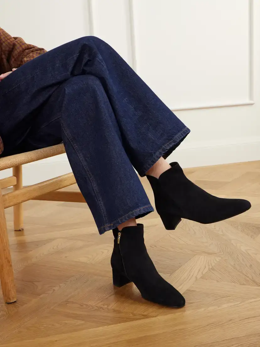 Gianvito Rossi 55 Suede Ankle Boots | Thumbnail 2 Gianvito Rossi 55 Suede Ankle Boots | Thumbnail 2